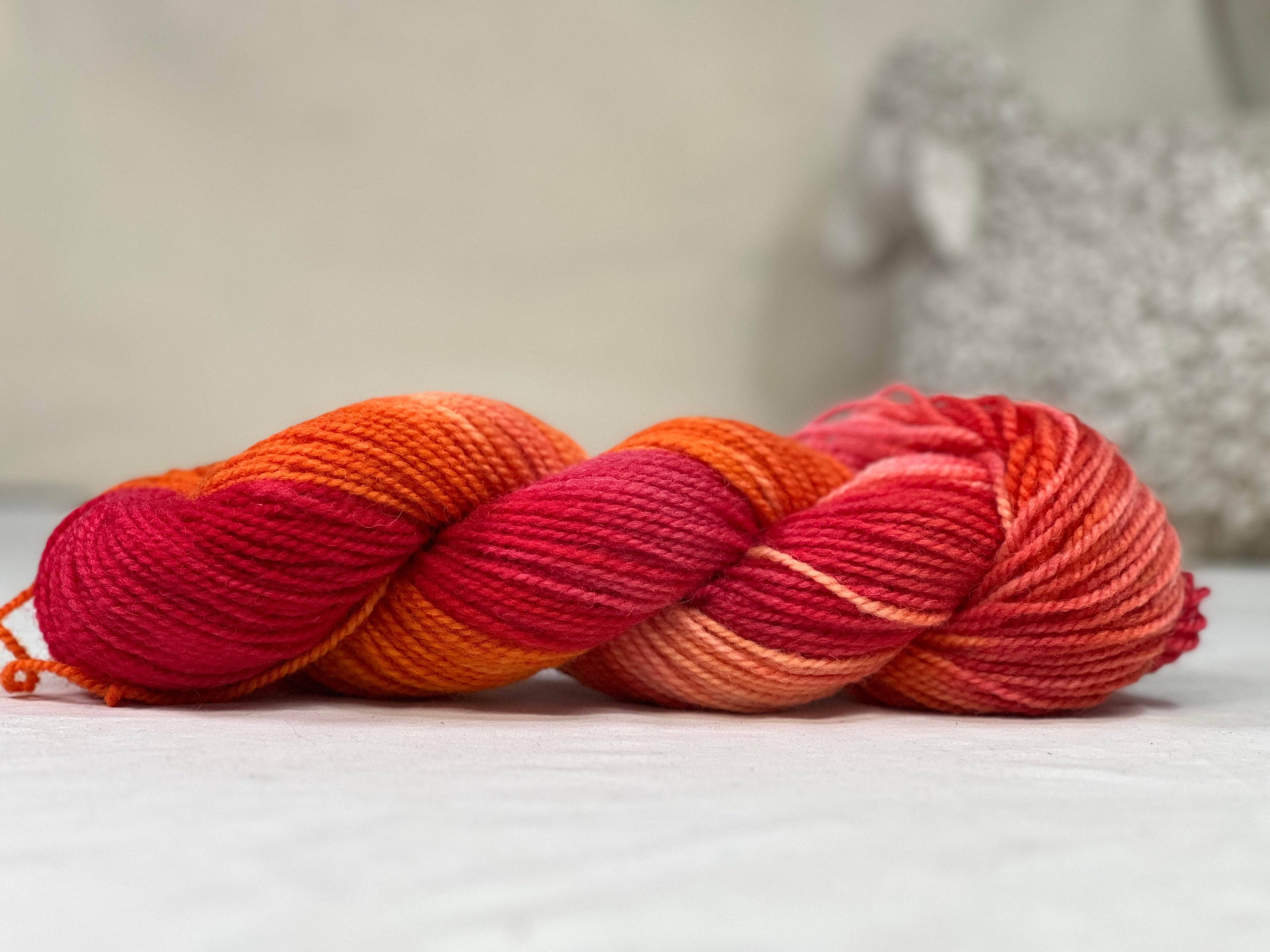 update alt-text with template Hand-dyed Studio Yarn - Red Atlantic 2 ply-Yarn-vendor-unknown-Rug Hooking Kit -Rug Hooking Pattern -Rug Hooking -Deanne Fitzpatrick Rug Hooking Studio -Is rug hooking the same as punch needle?
