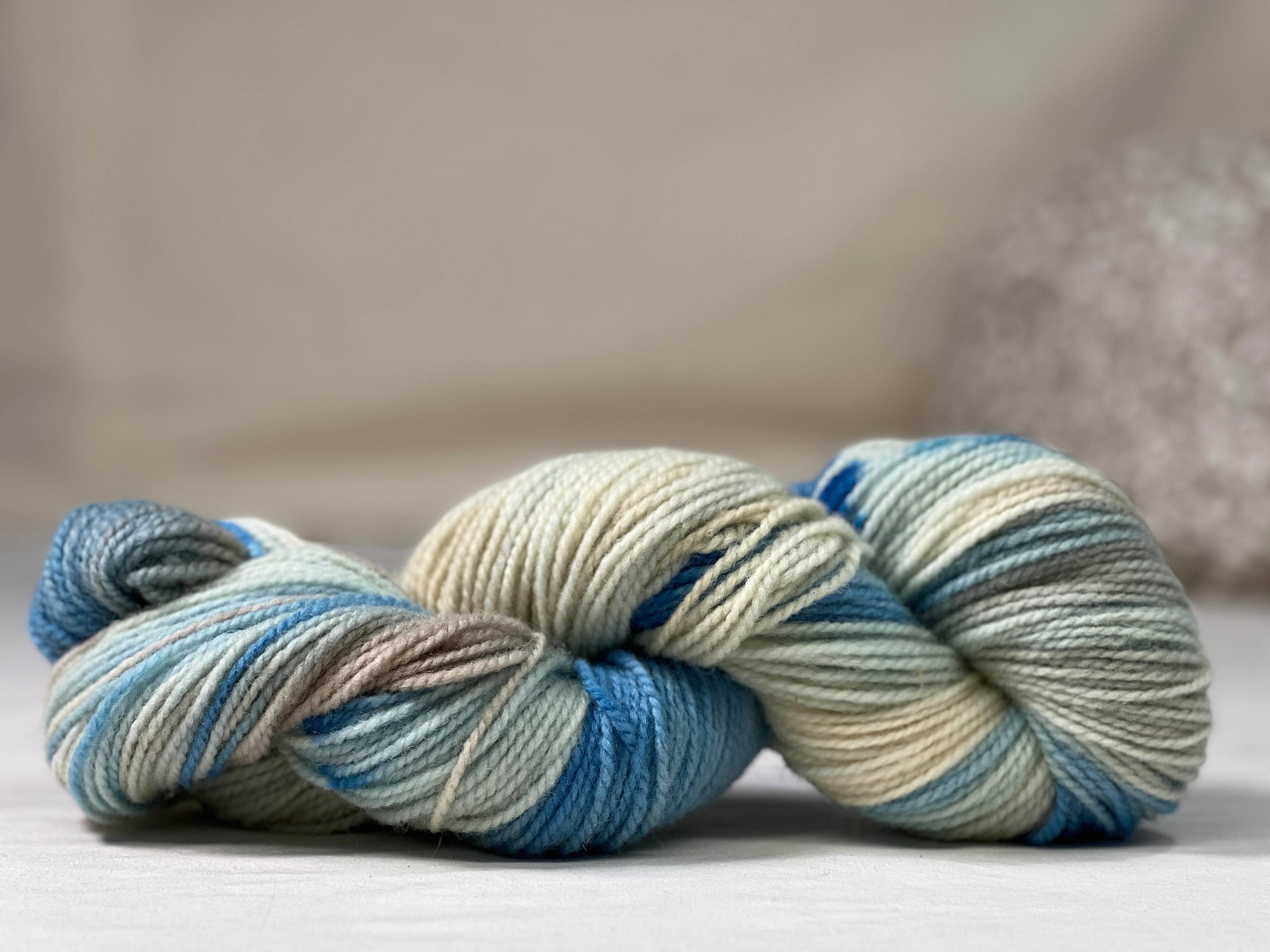 update alt-text with template Hand-dyed Studio Yarn - Tidal Pool-Yarn-vendor-unknown-Rug Hooking Kit -Rug Hooking Pattern -Rug Hooking -Deanne Fitzpatrick Rug Hooking Studio -Is rug hooking the same as punch needle?