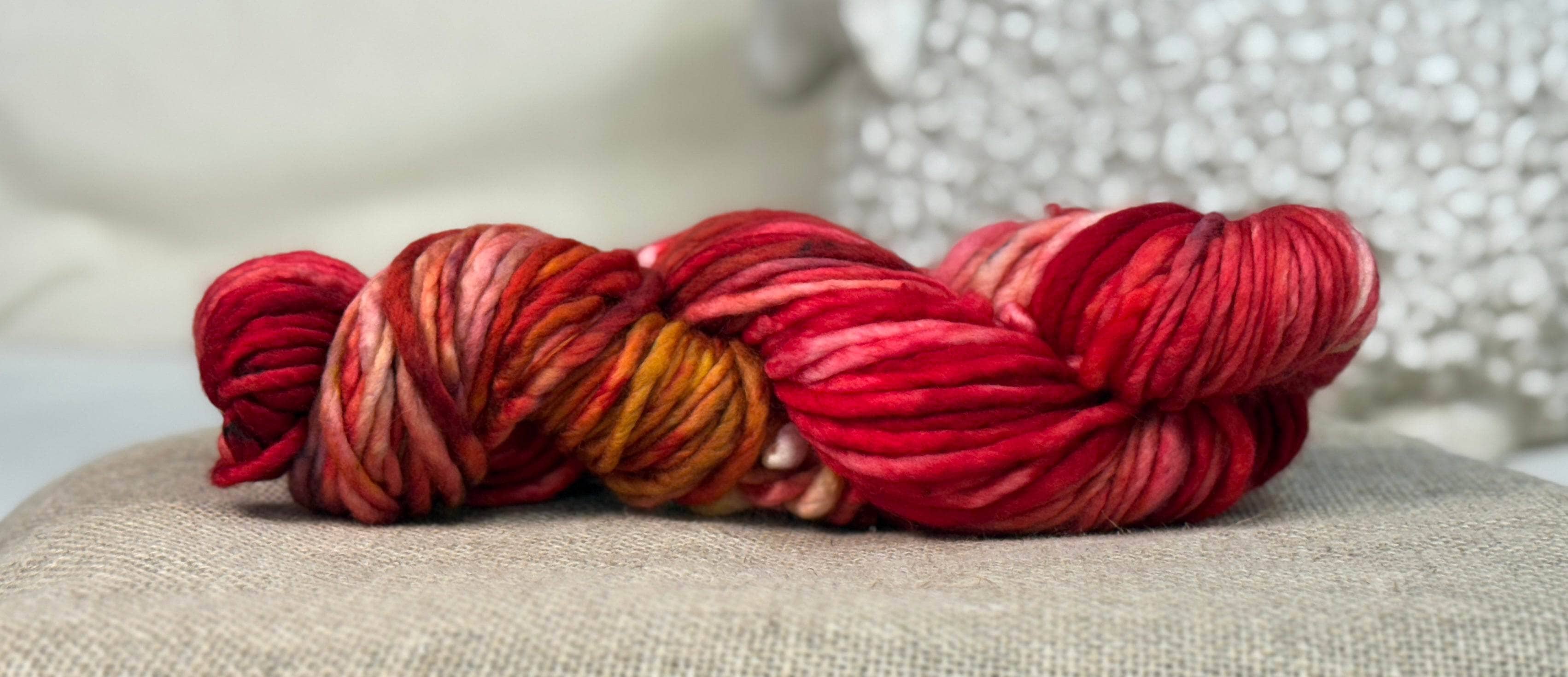 update alt-text with template Hand-Dyed Studio Yarn - Window Pane Red-Yarn-vendor-unknown-Rug Hooking Kit -Rug Hooking Pattern -Rug Hooking -Deanne Fitzpatrick Rug Hooking Studio -Is rug hooking the same as punch needle?