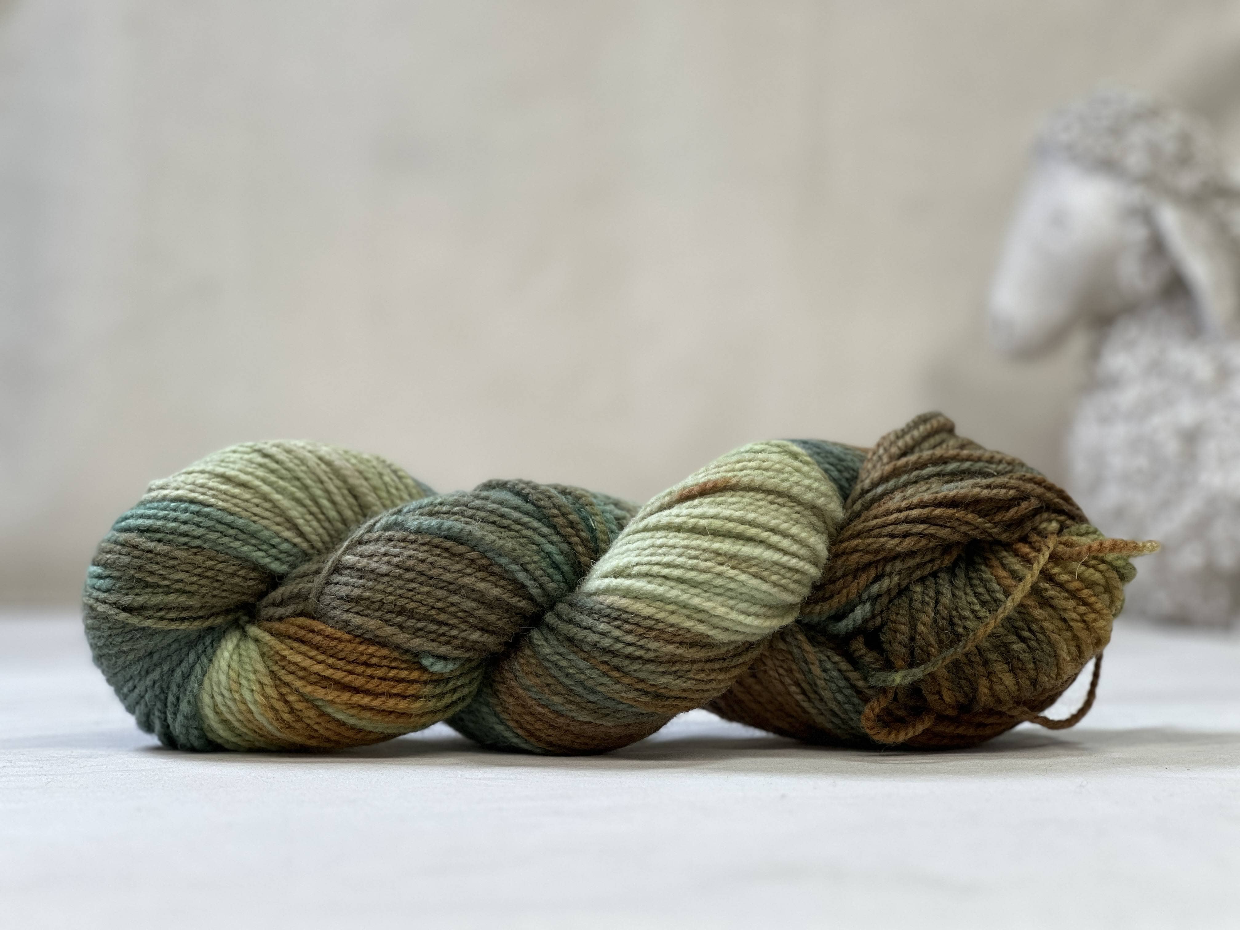 update alt-text with template Hand-Dyed Yarn - Deepening Green-Yarn-vendor-unknown-Rug Hooking Kit -Rug Hooking Pattern -Rug Hooking -Deanne Fitzpatrick Rug Hooking Studio -Is rug hooking the same as punch needle?