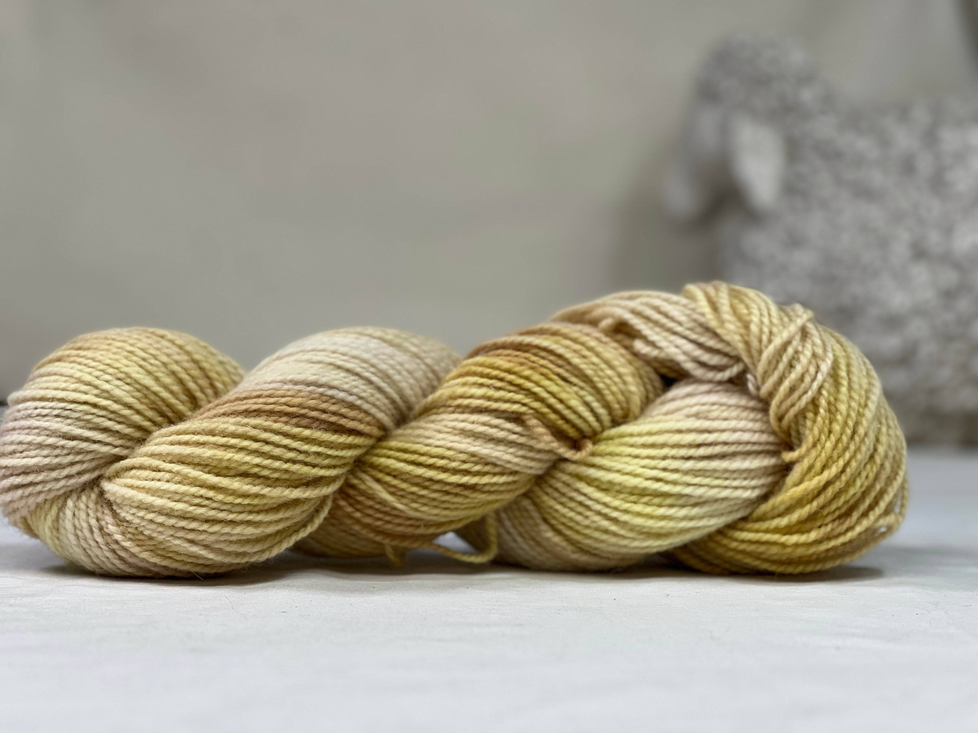 update alt-text with template Hand Dyed Yarn - Tantramar Gold 2 ply-Yarn-vendor-unknown-Rug Hooking Kit -Rug Hooking Pattern -Rug Hooking -Deanne Fitzpatrick Rug Hooking Studio -Is rug hooking the same as punch needle?