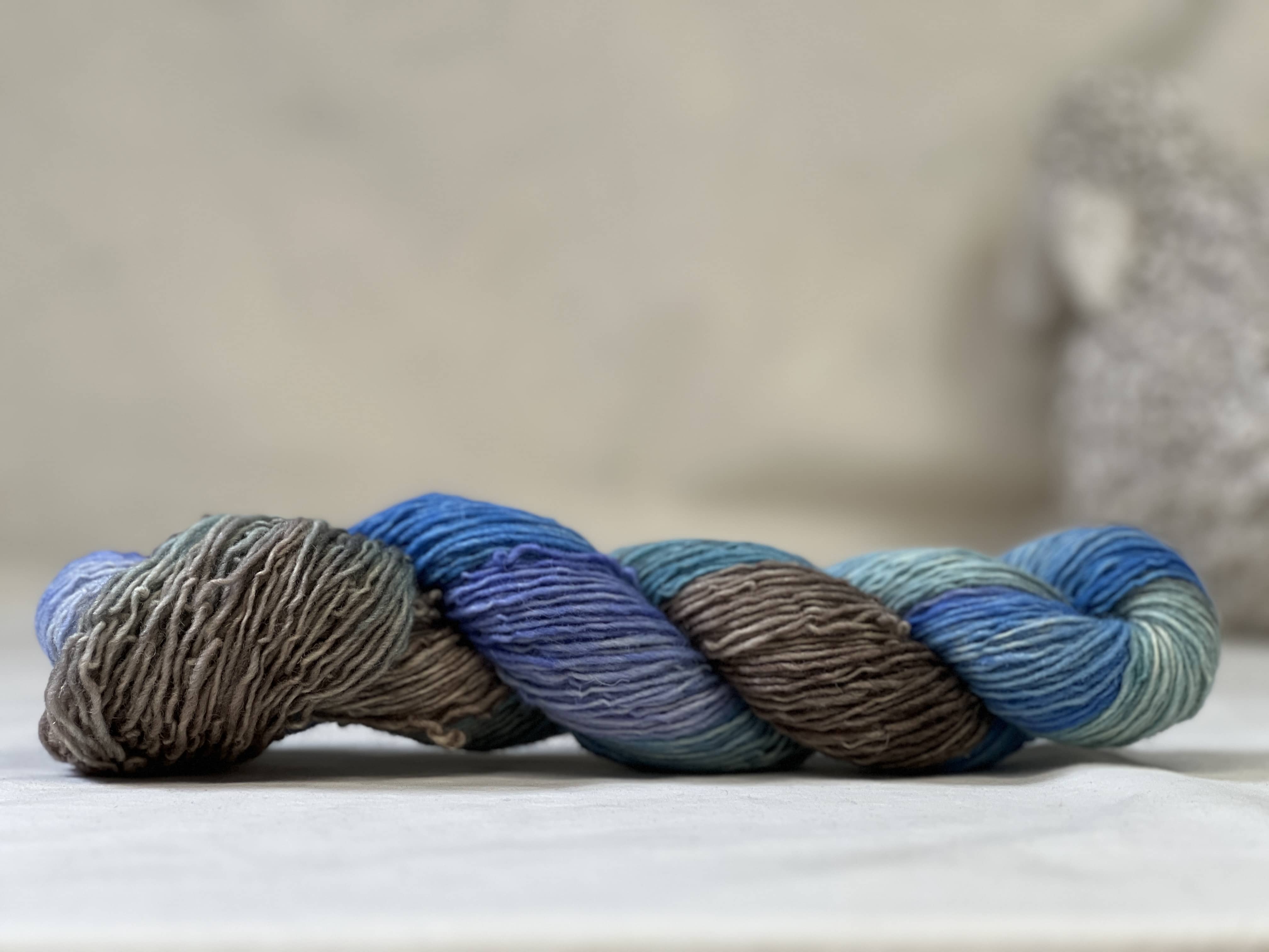 Yarn Lichen And Lace - Rustic Heather Sport - Autumn Blue