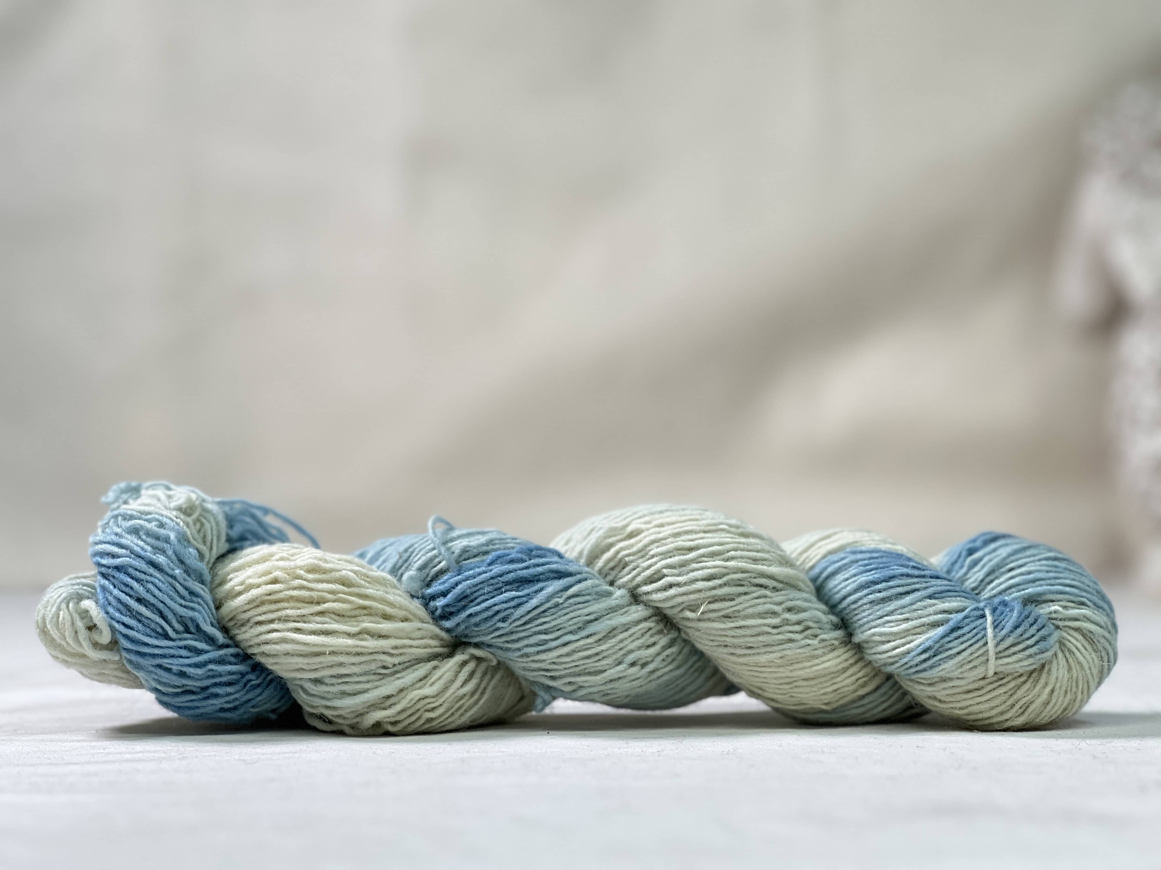 update alt-text with template Lichen And Lace Rustic Heather Sport - Custom Colours Sky Light-Yarn-vendor-unknown-Rug Hooking Kit -Rug Hooking Pattern -Rug Hooking -Deanne Fitzpatrick Rug Hooking Studio -Is rug hooking the same as punch needle?