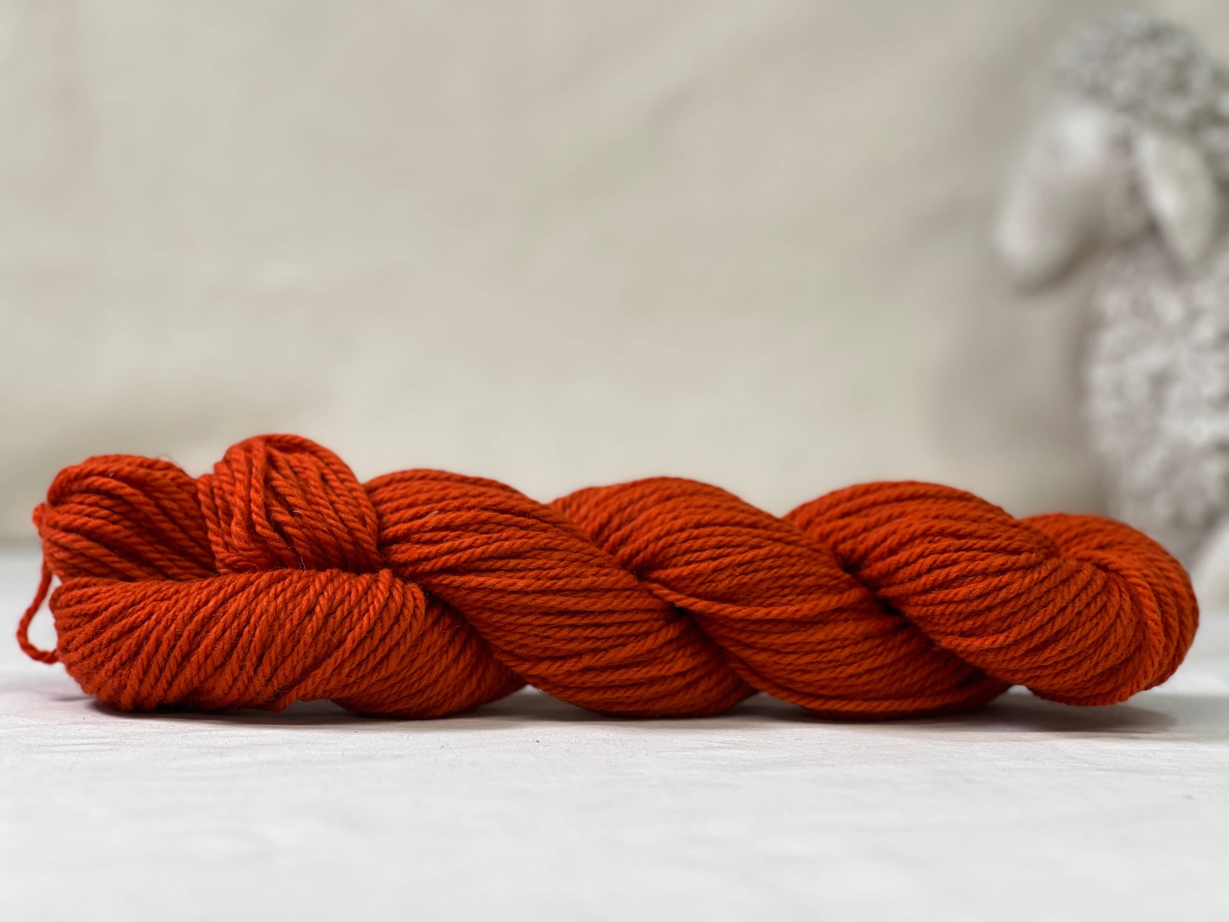 update alt-text with template Local Yarn 100% wool 3ply - Burnt Orange-Yarn-Deanne Fitzpatrick Rug Hooking Studio-Rug Hooking Kit -Rug Hooking Pattern -Rug Hooking -Deanne Fitzpatrick Rug Hooking Studio -Is rug hooking the same as punch needle?