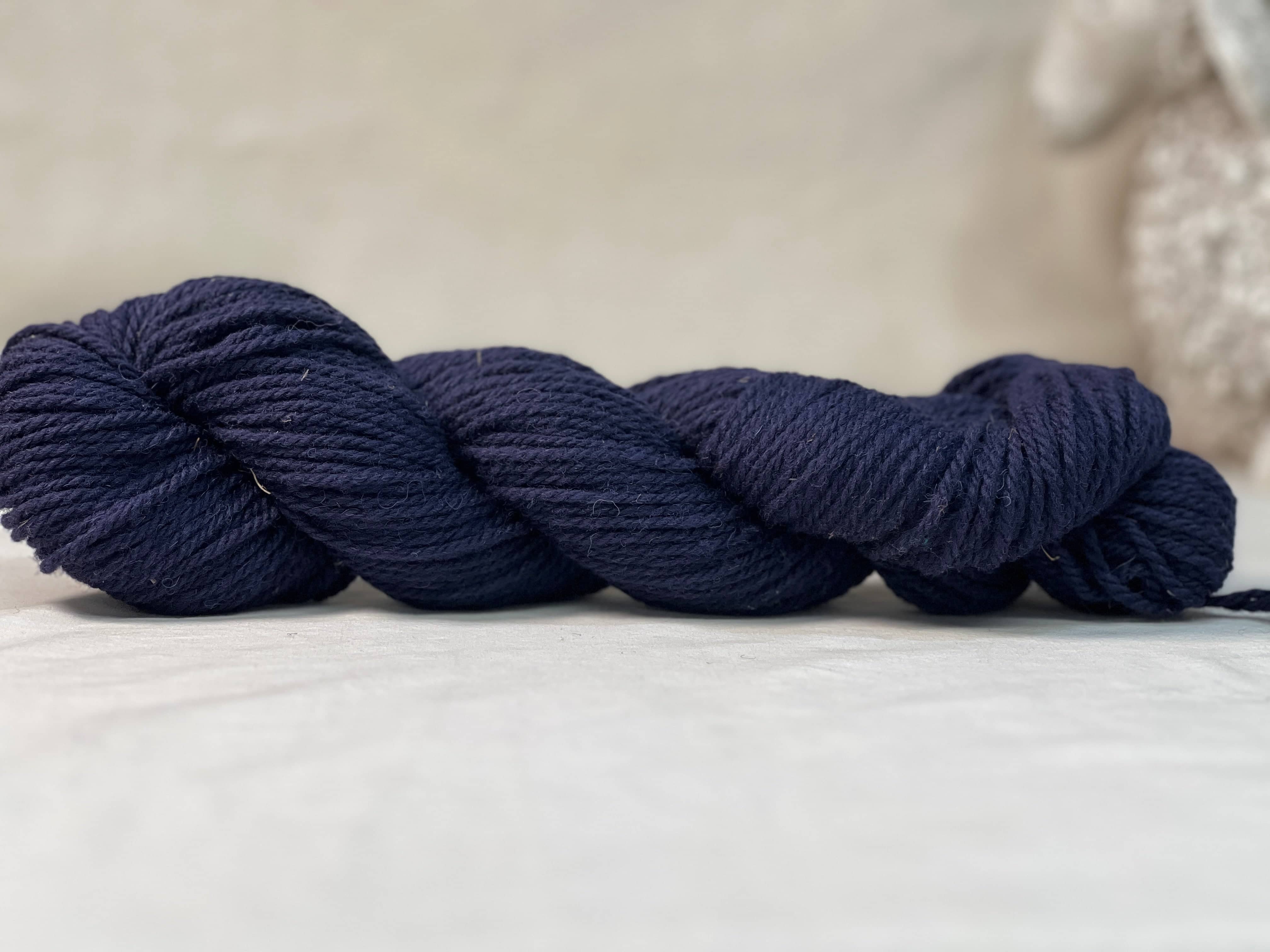 update alt-text with template Local Yarn 100% wool 3ply - Deep Navy-Yarn-Deanne Fitzpatrick Rug Hooking Studio-Rug Hooking Kit -Rug Hooking Pattern -Rug Hooking -Deanne Fitzpatrick Rug Hooking Studio -Is rug hooking the same as punch needle?