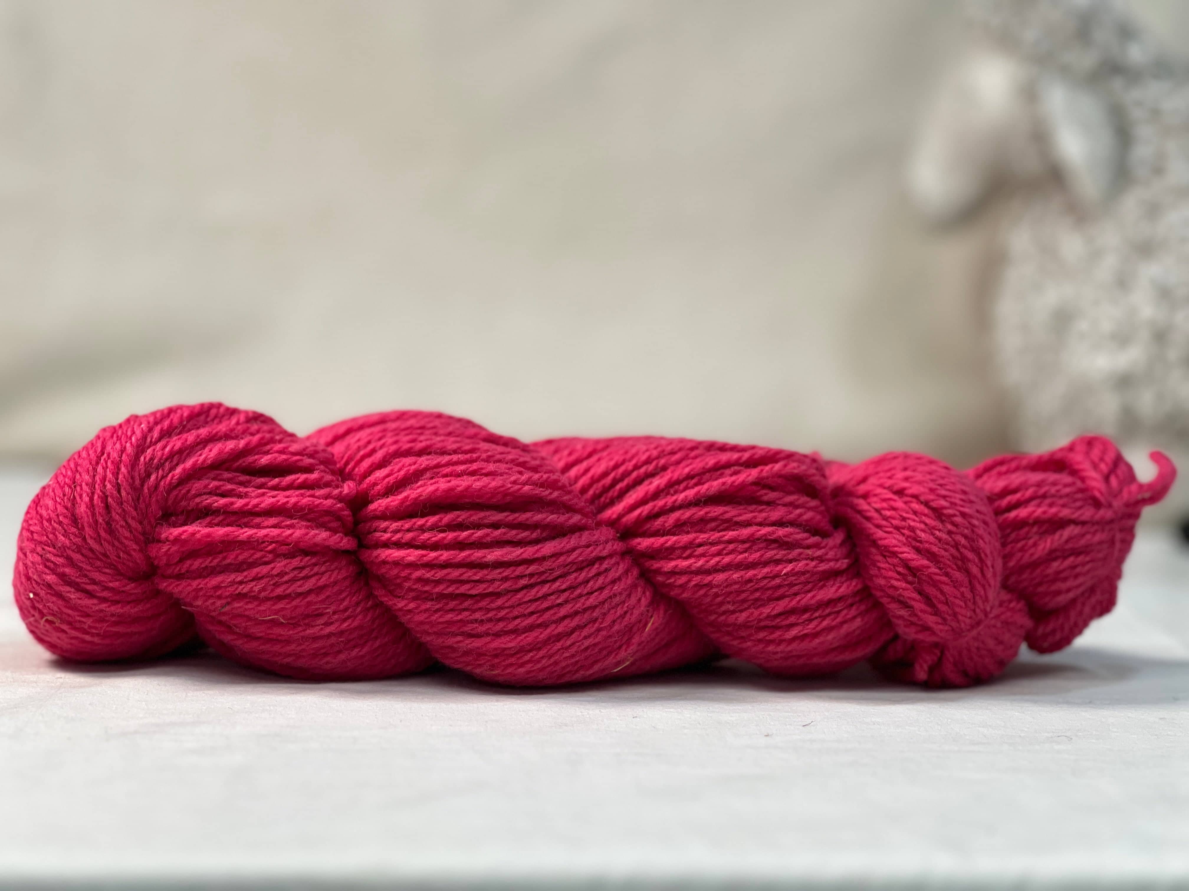 update alt-text with template Local Yarn 100% wool 3ply - Deep Pink-Yarn-Deanne Fitzpatrick Rug Hooking Studio-Rug Hooking Kit -Rug Hooking Pattern -Rug Hooking -Deanne Fitzpatrick Rug Hooking Studio -Is rug hooking the same as punch needle?