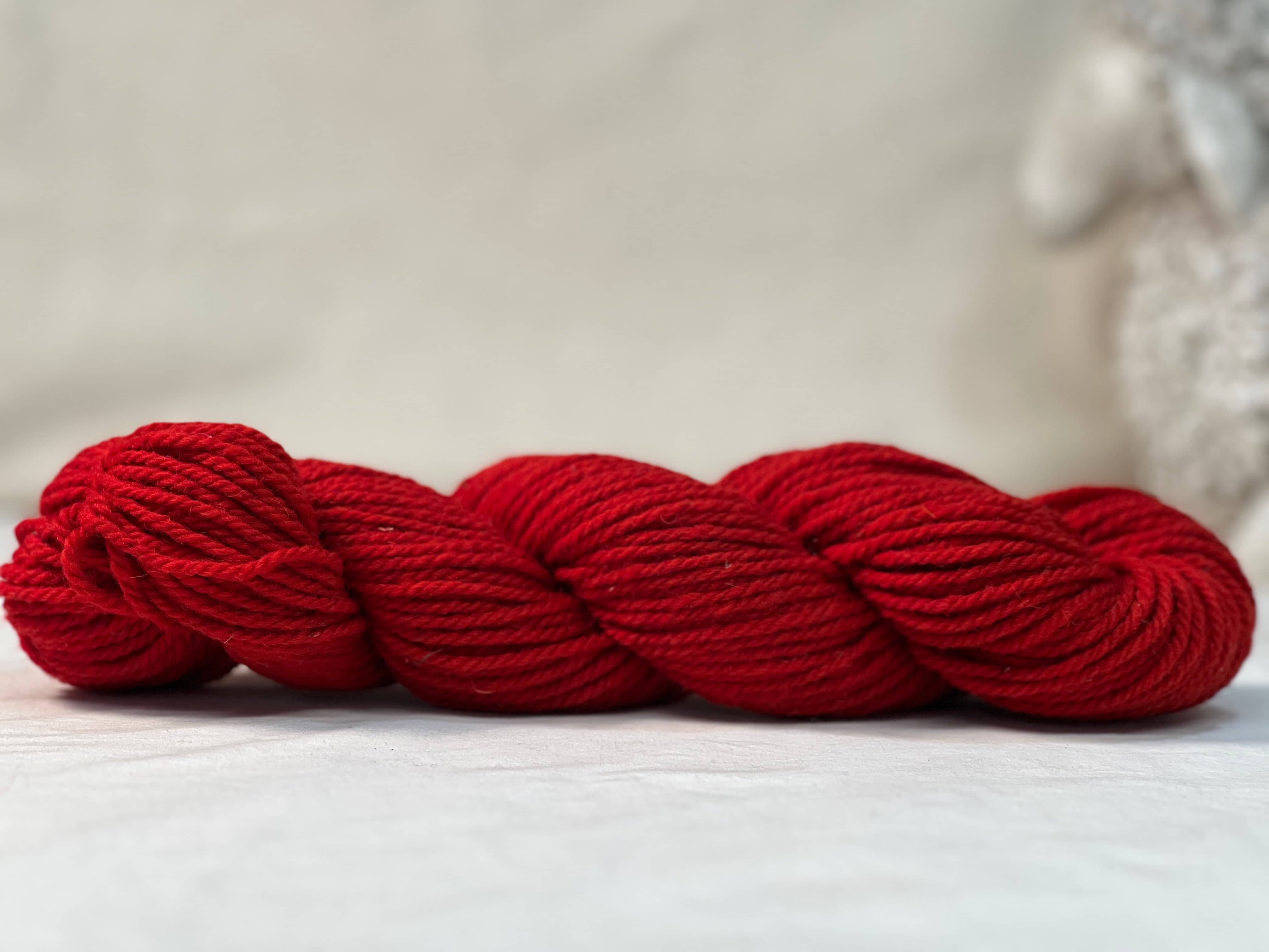 update alt-text with template Local Yarn 100% wool 3ply - Red-Yarn-Deanne Fitzpatrick Rug Hooking Studio-Rug Hooking Kit -Rug Hooking Pattern -Rug Hooking -Deanne Fitzpatrick Rug Hooking Studio -Is rug hooking the same as punch needle?