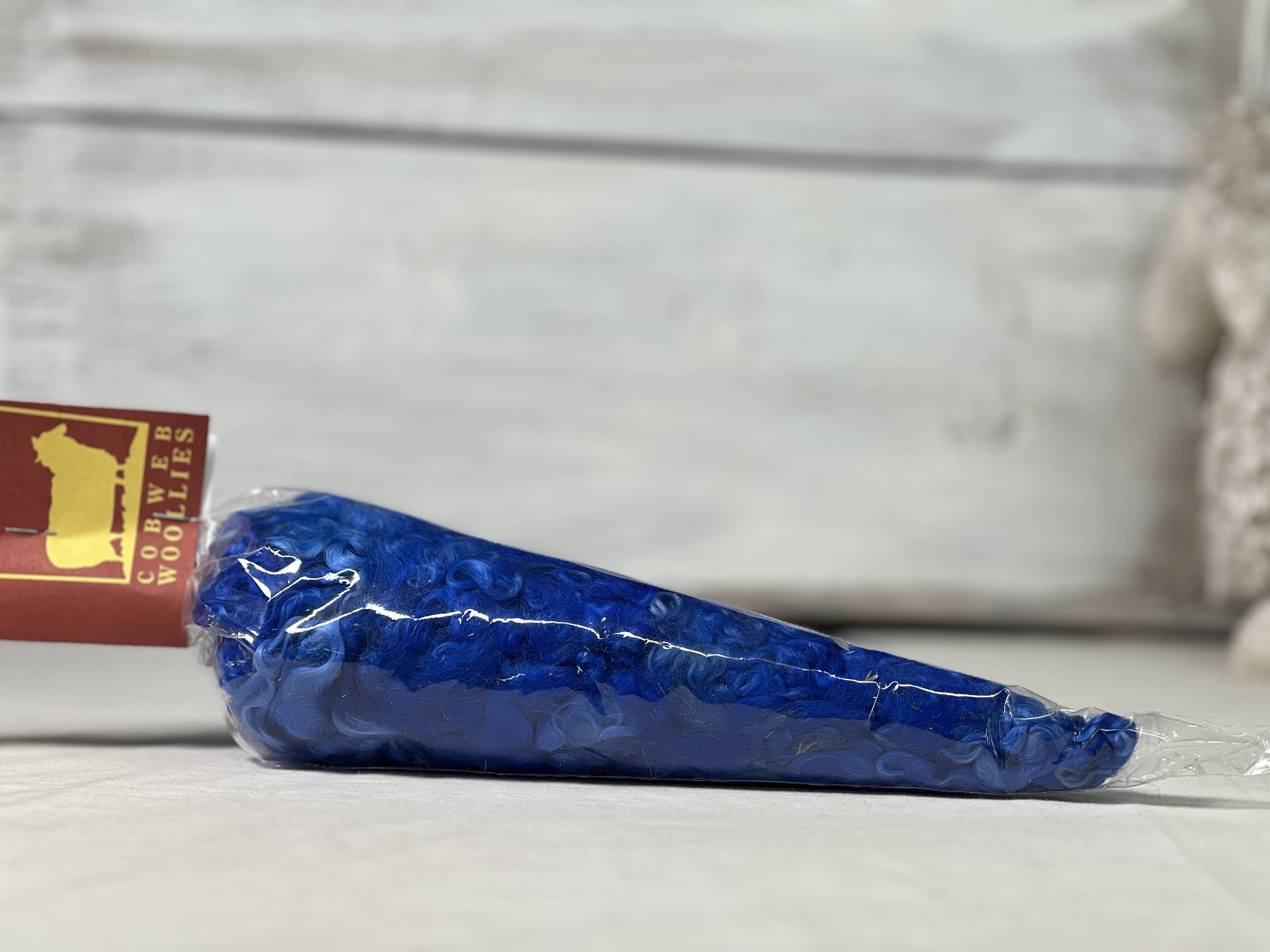 update alt-text with template Shades Of Royal Blue - Studio Hand Dyed Fleece Cone-Yarn-vendor-unknown-Rug Hooking Kit -Rug Hooking Pattern -Rug Hooking -Deanne Fitzpatrick Rug Hooking Studio -Is rug hooking the same as punch needle?