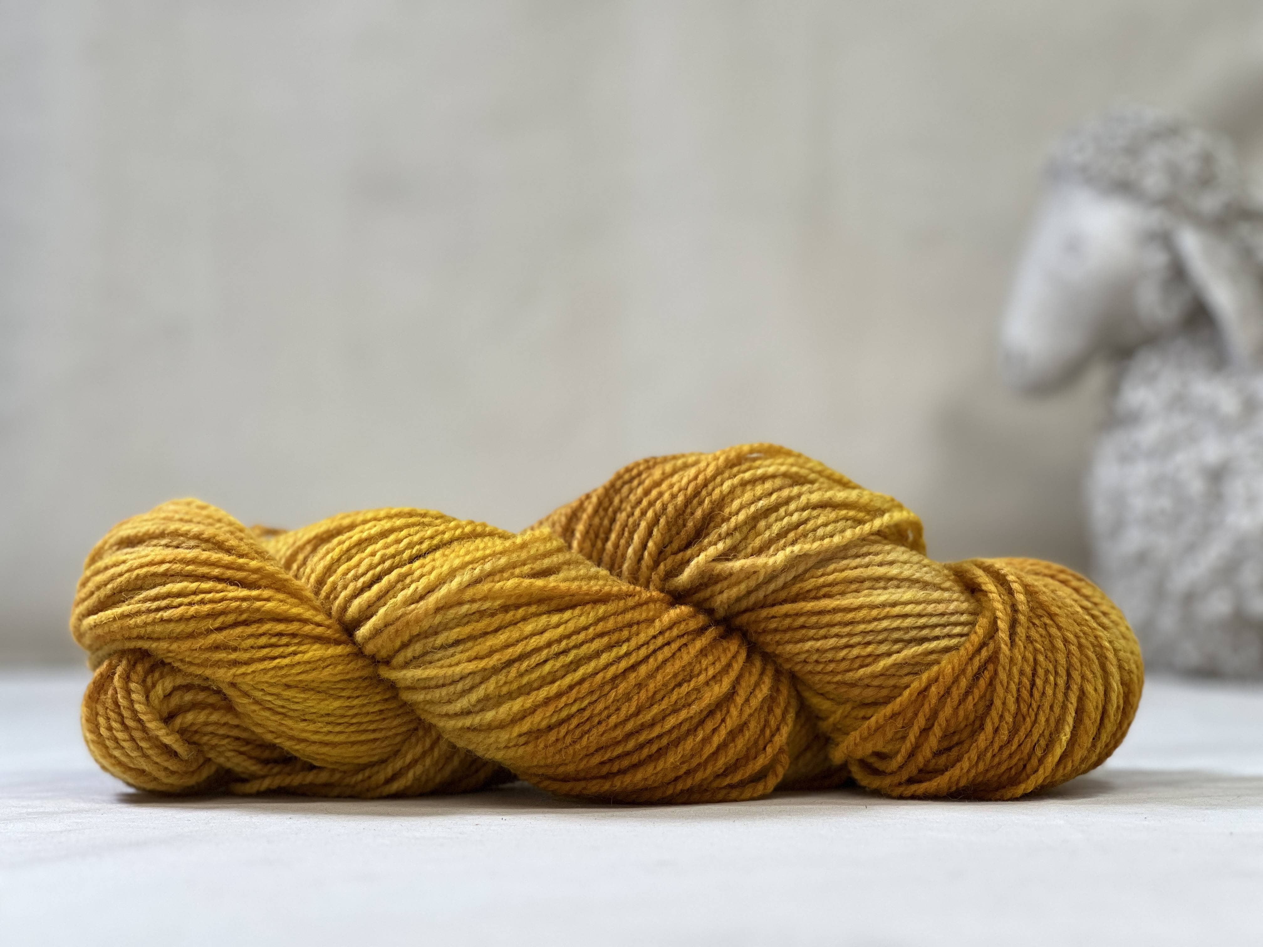 update alt-text with template Studio Deep Dye - Ambered Gold 2 Ply-Yarn-vendor-unknown-Rug Hooking Kit -Rug Hooking Pattern -Rug Hooking -Deanne Fitzpatrick Rug Hooking Studio -Is rug hooking the same as punch needle?