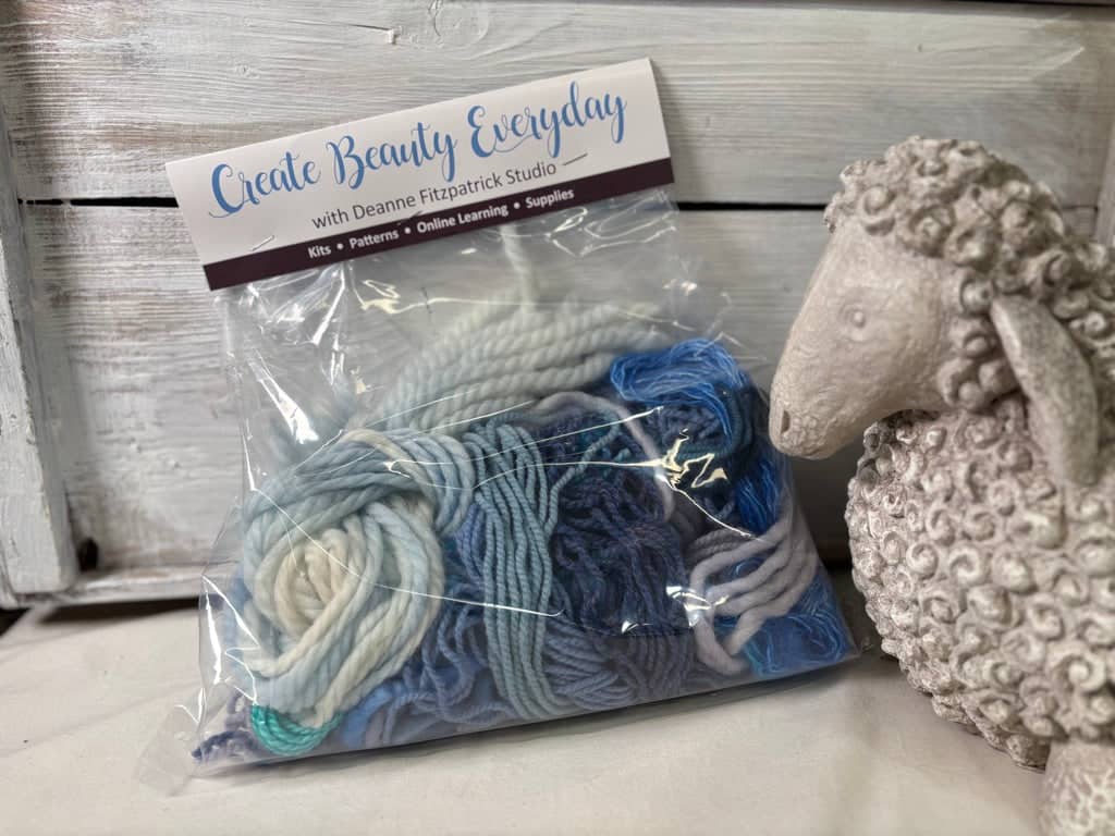 update alt-text with template Texture Pack - Sky Majic-Yarn-vendor-unknown-Rug Hooking Kit -Rug Hooking Pattern -Rug Hooking -Deanne Fitzpatrick Rug Hooking Studio -Is rug hooking the same as punch needle?