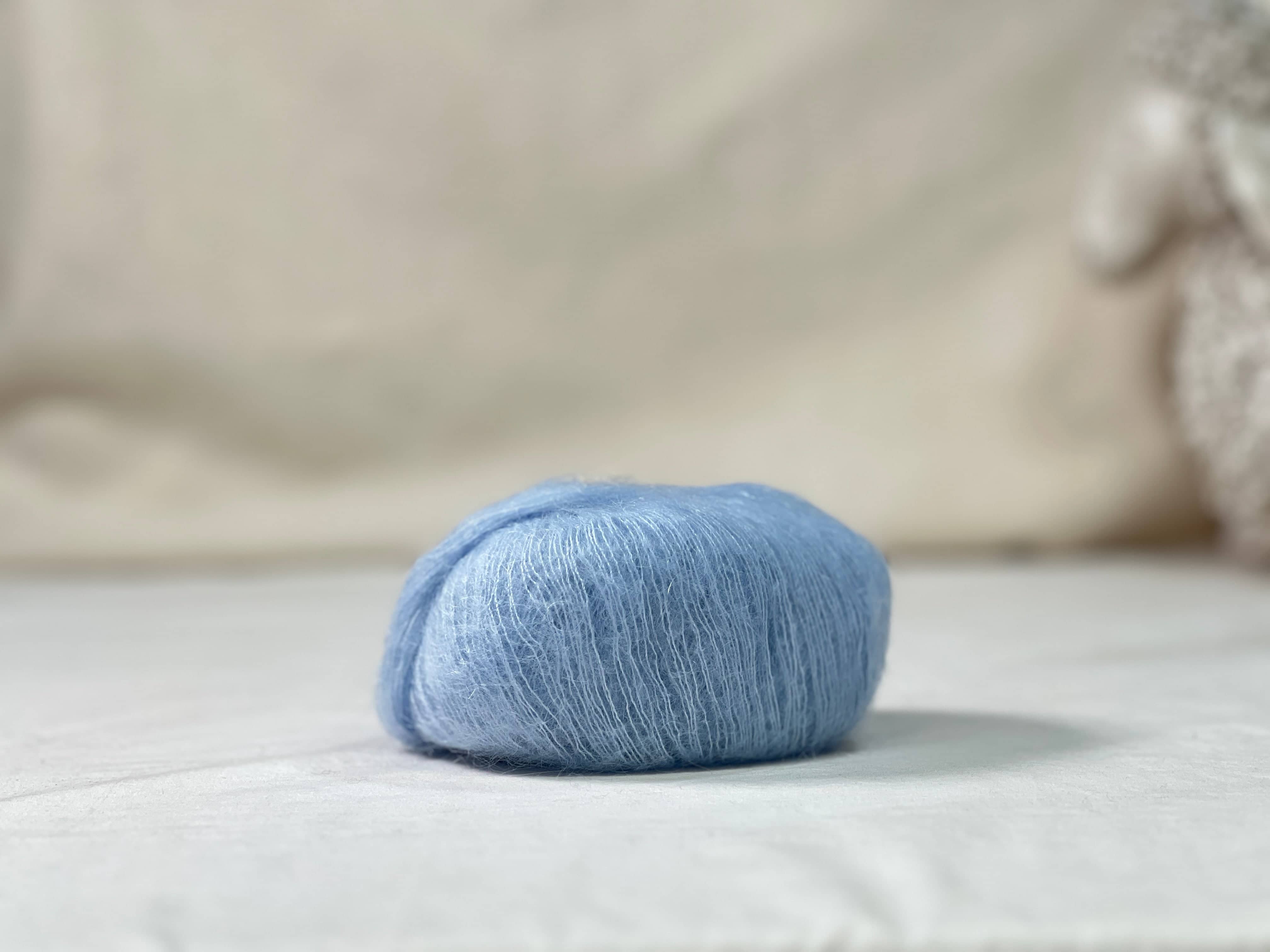 update alt-text with template Tynn Silk Mohair - light blue 6012-Yarn-vendor-unknown-Rug Hooking Kit -Rug Hooking Pattern -Rug Hooking -Deanne Fitzpatrick Rug Hooking Studio -Is rug hooking the same as punch needle?