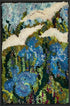 update alt-text with template Blue Lilies 15.5" x 23" Framed-Deanne Fitzpatrick Rug Hooking Studio-Rug Hooking Kit -Rug Hooking Pattern -Rug Hooking -Deanne Fitzpatrick Rug Hooking Studio -Is rug hooking the same as punch needle?