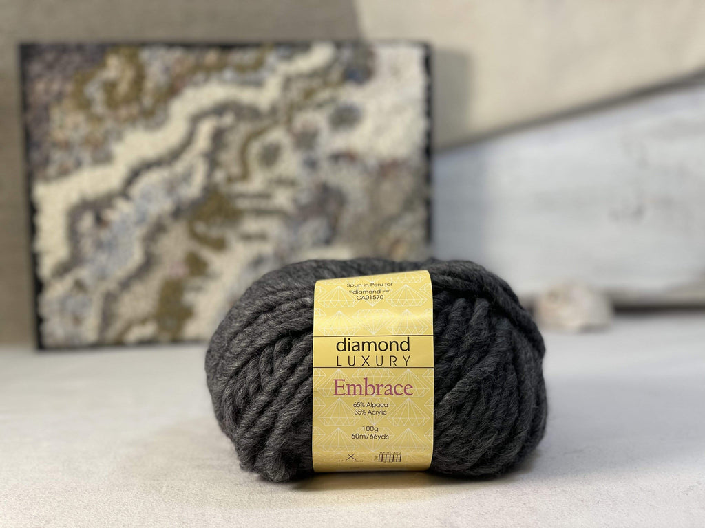 update alt-text with template Diamond Luxury Embrace Yarn - Cold Soul 2022-Deanne Fitzpatrick Rug Hooking Studio-Rug Hooking Kit -Rug Hooking Pattern -Rug Hooking -Deanne Fitzpatrick Rug Hooking Studio -Is rug hooking the same as punch needle?