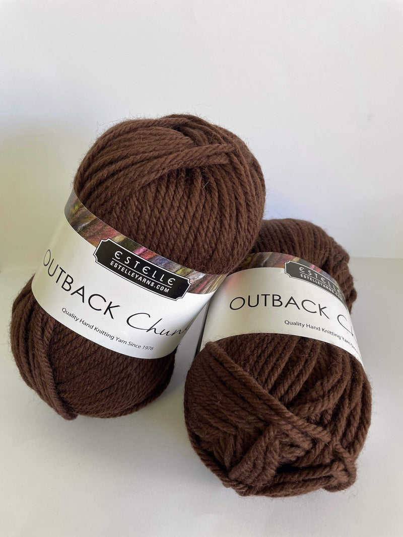 update alt-text with template Estelle Outback Chunky Yarn - 06 Chocolate-Deanne Fitzpatrick Rug Hooking Studio-Rug Hooking Kit -Rug Hooking Pattern -Rug Hooking -Deanne Fitzpatrick Rug Hooking Studio -Is rug hooking the same as punch needle?