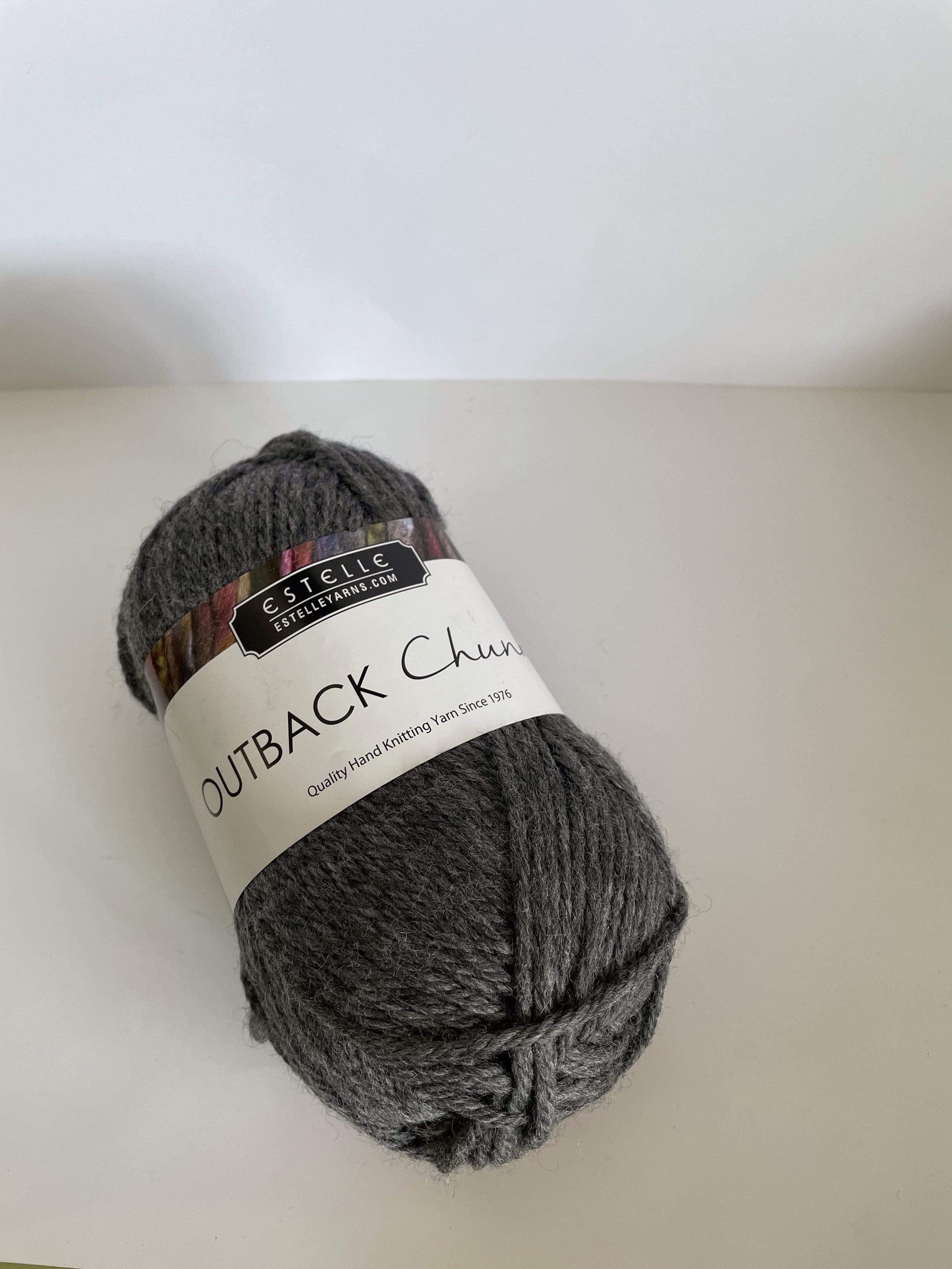 update alt-text with template Estelle Outback Chunky Yarn - 02 Charcoal Heather-Deanne Fitzpatrick Rug Hooking Studio-Rug Hooking Kit -Rug Hooking Pattern -Rug Hooking -Deanne Fitzpatrick Rug Hooking Studio -Is rug hooking the same as punch needle?
