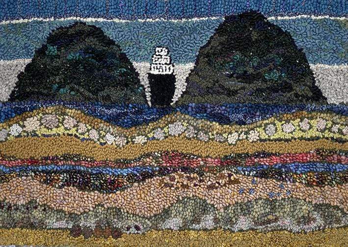 update alt-text with template Ferry Boat Coming Home 31" x 22"-Deanne Fitzpatrick Rug Hooking Studio-Rug Hooking Kit -Rug Hooking Pattern -Rug Hooking -Deanne Fitzpatrick Rug Hooking Studio -Is rug hooking the same as punch needle?