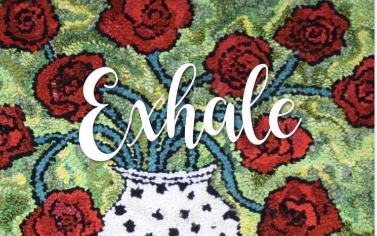 update alt-text with template Greeting Cards - Exhale-Gift Ideas-vendor-unknown-Rug Hooking Kit -Rug Hooking Pattern -Rug Hooking -Deanne Fitzpatrick Rug Hooking Studio -Is rug hooking the same as punch needle?