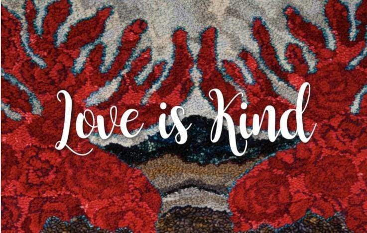 update alt-text with template Greeting Cards - Love is Kind-Gift Ideas-vendor-unknown-Rug Hooking Kit -Rug Hooking Pattern -Rug Hooking -Deanne Fitzpatrick Rug Hooking Studio -Is rug hooking the same as punch needle?