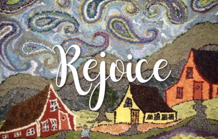 update alt-text with template Greeting Cards - Rejoice-Gift Ideas-vendor-unknown-Rug Hooking Kit -Rug Hooking Pattern -Rug Hooking -Deanne Fitzpatrick Rug Hooking Studio -Is rug hooking the same as punch needle?