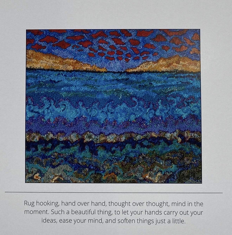 update alt-text with template Notecard - Layers of the Lake-Gift Ideas-vendor-unknown-Rug Hooking Kit -Rug Hooking Pattern -Rug Hooking -Deanne Fitzpatrick Rug Hooking Studio -Is rug hooking the same as punch needle?