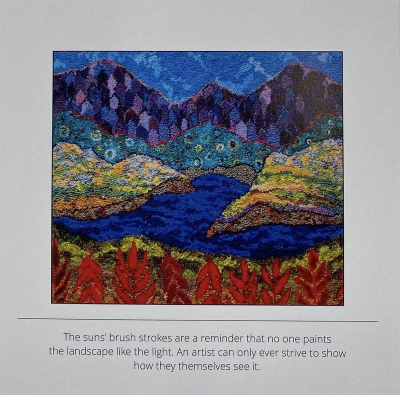 update alt-text with template Notecard - Red Leaves at the Sea-Gift Ideas-vendor-unknown-Rug Hooking Kit -Rug Hooking Pattern -Rug Hooking -Deanne Fitzpatrick Rug Hooking Studio -Is rug hooking the same as punch needle?