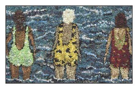 update alt-text with template Notecard - Three Swimmers-Gift Ideas-vendor-unknown-Rug Hooking Kit -Rug Hooking Pattern -Rug Hooking -Deanne Fitzpatrick Rug Hooking Studio -Is rug hooking the same as punch needle?