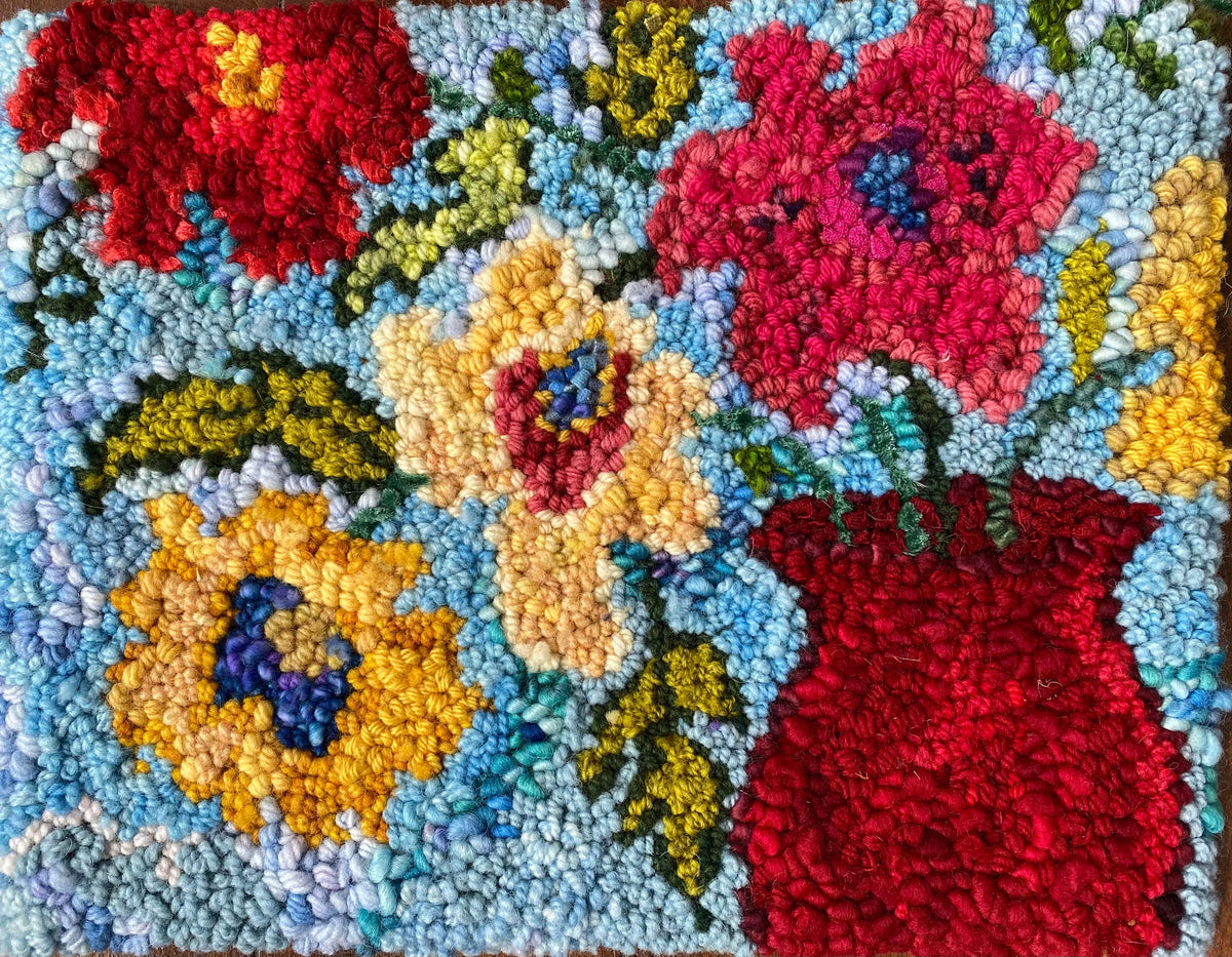 Breaded Rug Kit Rug Hooking Kits | Hooked Rug Making Kit | Wool Rug Kits | Deanne ...