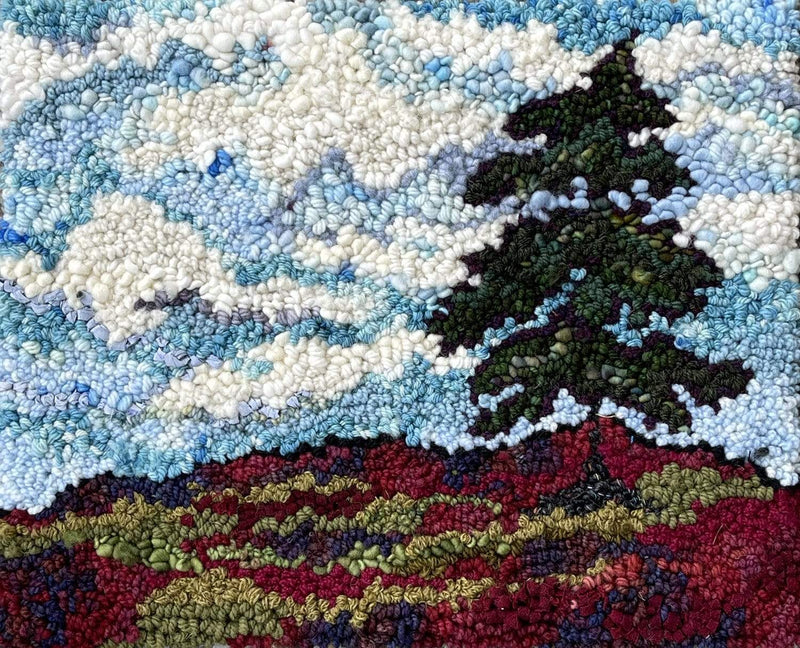 update alt-text with template Spruce on Blueberry Hill - 13" x 17" Rug Hooking Pattern and/or Kit-Kits-vendor-unknown-Rug Hooking Kit -Rug Hooking Pattern -Rug Hooking -Deanne Fitzpatrick Rug Hooking Studio -Is rug hooking the same as punch needle?