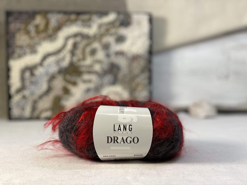 update alt-text with template Lang Drago 5800 - Volcano Vermillion-Deanne Fitzpatrick Rug Hooking Studio-Rug Hooking Kit -Rug Hooking Pattern -Rug Hooking -Deanne Fitzpatrick Rug Hooking Studio -Is rug hooking the same as punch needle?
