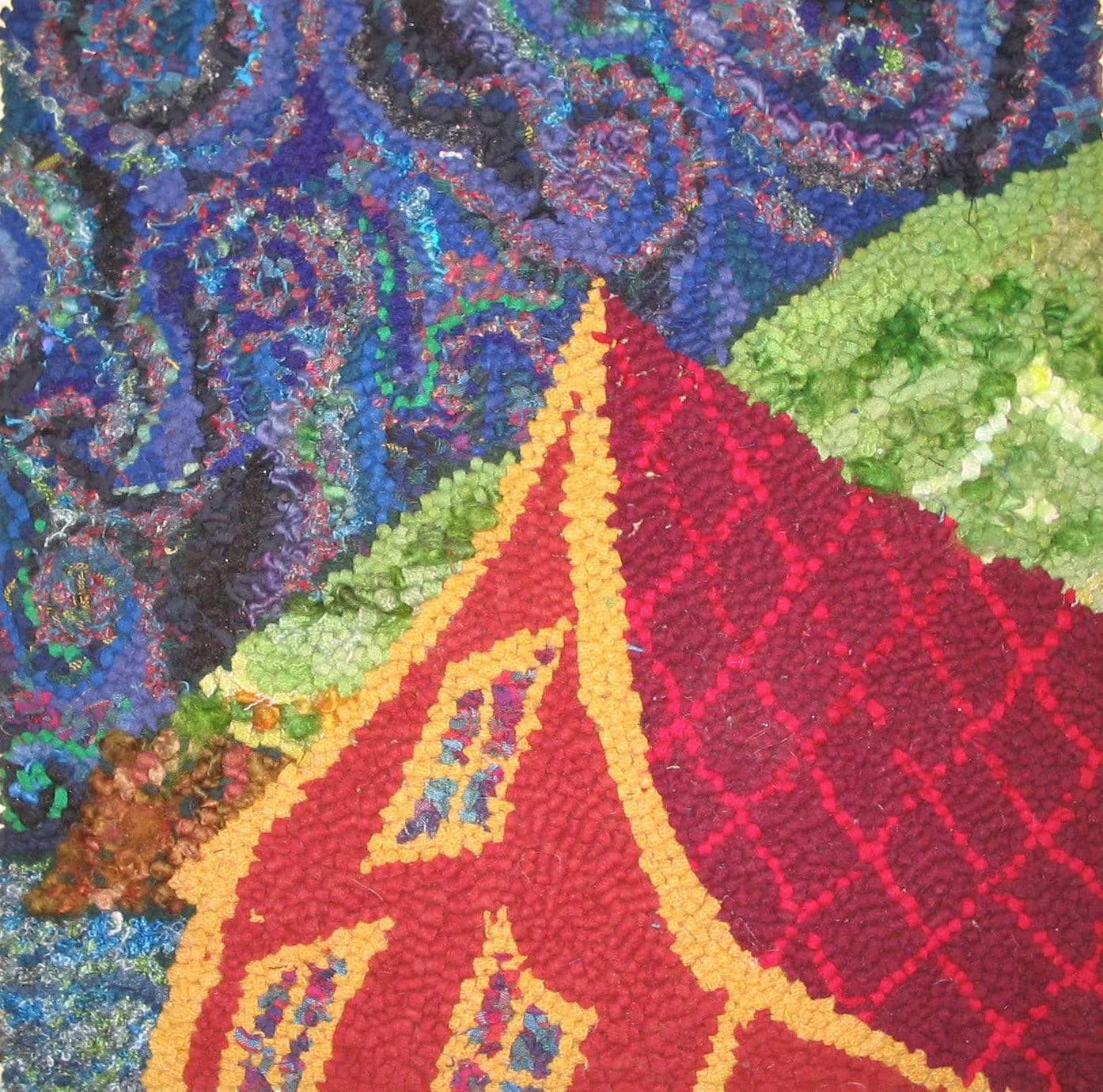 update alt-text with template Living on the Edge - 24" by 24" Rug Hooking Pattern or Kit-vendor-unknown-Rug Hooking Kit -Rug Hooking Pattern -Rug Hooking -Deanne Fitzpatrick Rug Hooking Studio -Is rug hooking the same as punch needle?