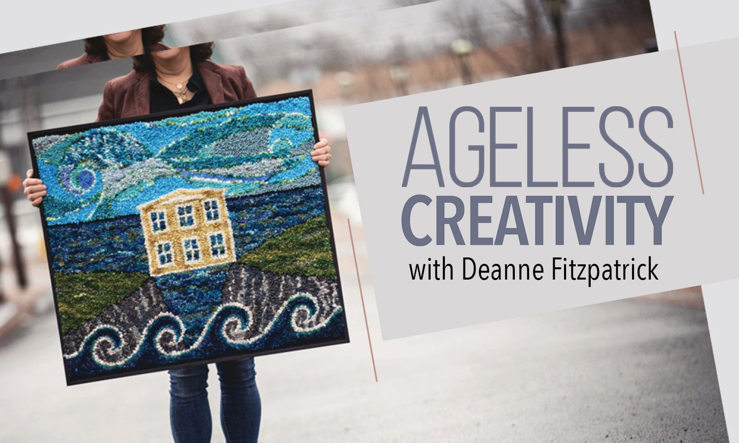 update alt-text with template DFS Ageless Creativity: Self Portrait, Self Expression and the Beauty of Creativity as We Age-Online Learning-Deanne Fitzpatrick Rug Hooking Studio-Rug Hooking Kit -Rug Hooking Pattern -Rug Hooking -Deanne Fitzpatrick Rug Hooking Studio -Is rug hooking the same as punch needle?