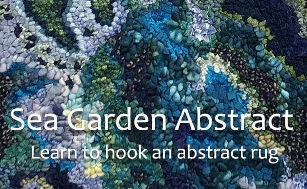 update alt-text with template Course Only for Sea Garden Abstract: Winter Online Class with Deanne Fitzpatrick 2020-Online Learning-Deanne Fitzpatrick Rug Hooking Studio-Rug Hooking Kit -Rug Hooking Pattern -Rug Hooking -Deanne Fitzpatrick Rug Hooking Studio -Is rug hooking the same as punch needle?