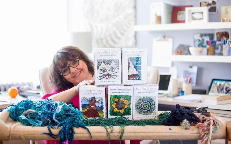 update alt-text with template Free Five Video Rug Hooking Course-Online Learning-Deanne Fitzpatrick Rug Hooking Studio-Rug Hooking Kit -Rug Hooking Pattern -Rug Hooking -Deanne Fitzpatrick Rug Hooking Studio -Is rug hooking the same as punch needle?
