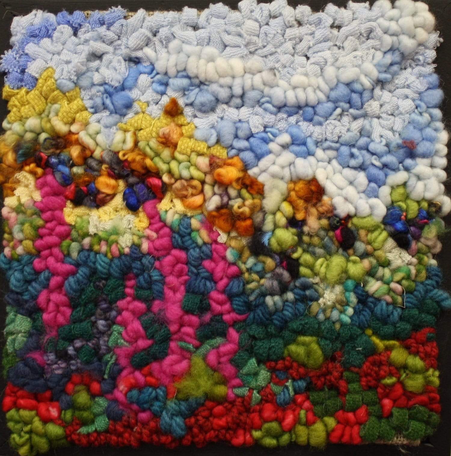 update alt-text with template Tiny Landscapes: A Course in Making Small Landscapes Rugs-Online Learning-Deanne Fitzpatrick Rug Hooking Studio-Rug Hooking Kit -Rug Hooking Pattern -Rug Hooking -Deanne Fitzpatrick Rug Hooking Studio -Is rug hooking the same as punch needle?