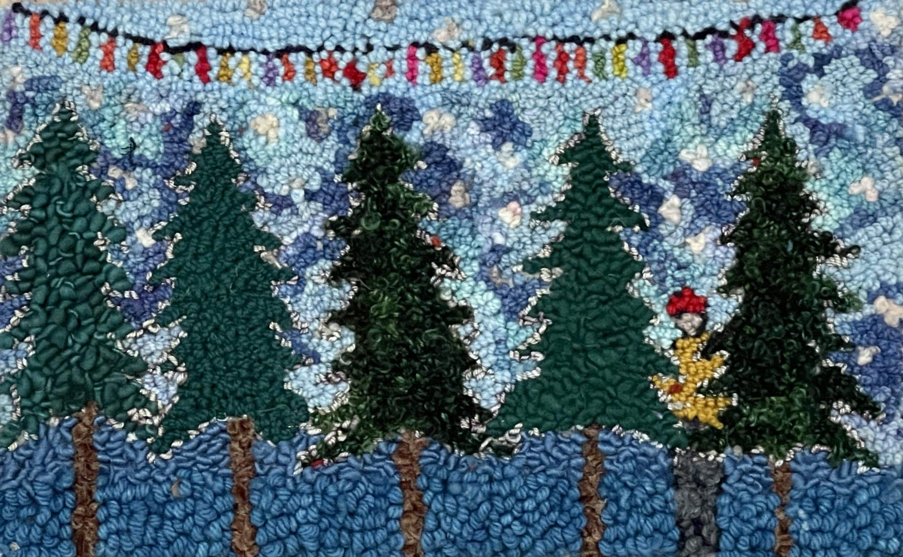 update alt-text with template At the Tree Lot 11" x 17" - At the Tree Lot - Pattern or Kit-Patterns-vendor-unknown-Rug Hooking Kit -Rug Hooking Pattern -Rug Hooking -Deanne Fitzpatrick Rug Hooking Studio -Is rug hooking the same as punch needle?