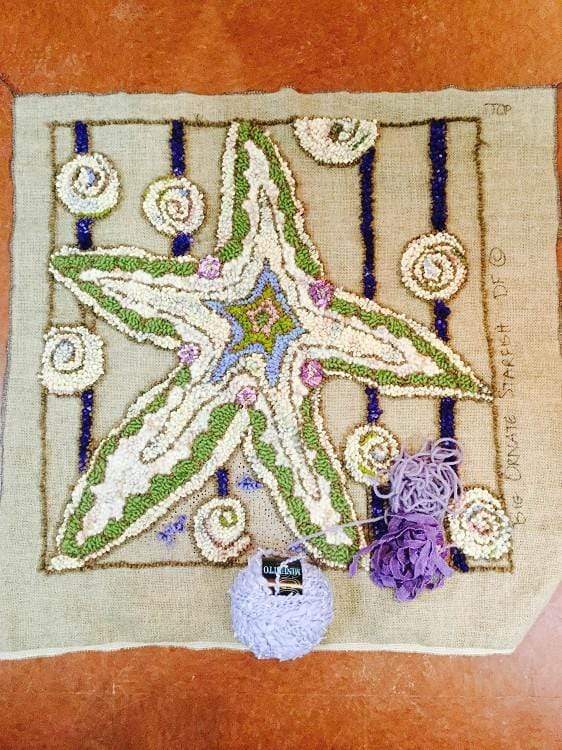 update alt-text with template Big Ornate Starfish 23" x 23" - Rug Hooking Pattern or Kit-Patterns-vendor-unknown-Rug Hooking Kit -Rug Hooking Pattern -Rug Hooking -Deanne Fitzpatrick Rug Hooking Studio -Is rug hooking the same as punch needle?