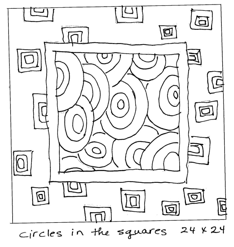 update alt-text with template Circles in the Squares 24" x 24" - Rug Hooking Pattern or Kit-Patterns-vendor-unknown-Rug Hooking Kit -Rug Hooking Pattern -Rug Hooking -Deanne Fitzpatrick Rug Hooking Studio -Is rug hooking the same as punch needle?