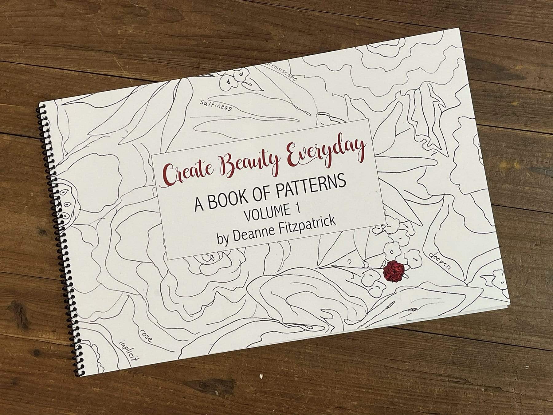 update alt-text with template Create Beauty Everyday Pattern Book Volume 1-Patterns-Deanne Fitzpatrick Rug Hooking Studio-Rug Hooking Kit -Rug Hooking Pattern -Rug Hooking -Deanne Fitzpatrick Rug Hooking Studio -Is rug hooking the same as punch needle?