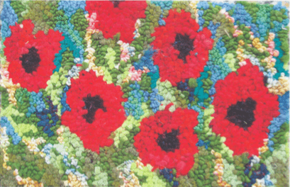 update alt-text with template Poppies Pattern Book - Four Great Patterns: Full Colour, 16 pages + full-page large printable images downloadable product-Patterns-vendor-unknown-Rug Hooking Kit -Rug Hooking Pattern -Rug Hooking -Deanne Fitzpatrick Rug Hooking Studio -Is rug hooking the same as punch needle?