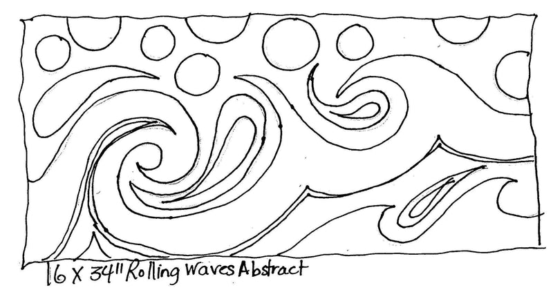 update alt-text with template Rolling Waves Abstract - 16" x 34" Rug Hooking Pattern or kit-Patterns-vendor-unknown-Rug Hooking Kit -Rug Hooking Pattern -Rug Hooking -Deanne Fitzpatrick Rug Hooking Studio -Is rug hooking the same as punch needle?