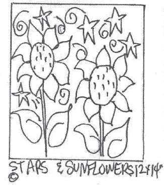 update alt-text with template Stars and Sunflowers - 12" x 14" Rug Hooking Pattern or Kit-Patterns-vendor-unknown-Rug Hooking Kit -Rug Hooking Pattern -Rug Hooking -Deanne Fitzpatrick Rug Hooking Studio -Is rug hooking the same as punch needle?