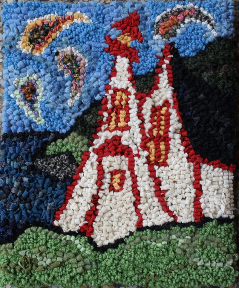 update alt-text with template Wonky Lighthouse - 11" x 12" Rug Hooking Pattern or Kit-Patterns-Deanne Fitzpatrick Rug Hooking Studio-Rug Hooking Kit -Rug Hooking Pattern -Rug Hooking -Deanne Fitzpatrick Rug Hooking Studio -Is rug hooking the same as punch needle?