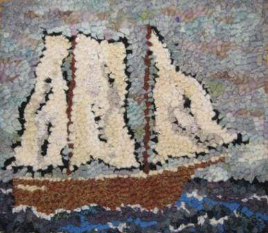 update alt-text with template Small Schooner 12 by 14" - Pattern or Rug Hooking Kit-vendor-unknown-Rug Hooking Kit -Rug Hooking Pattern -Rug Hooking -Deanne Fitzpatrick Rug Hooking Studio -Is rug hooking the same as punch needle?