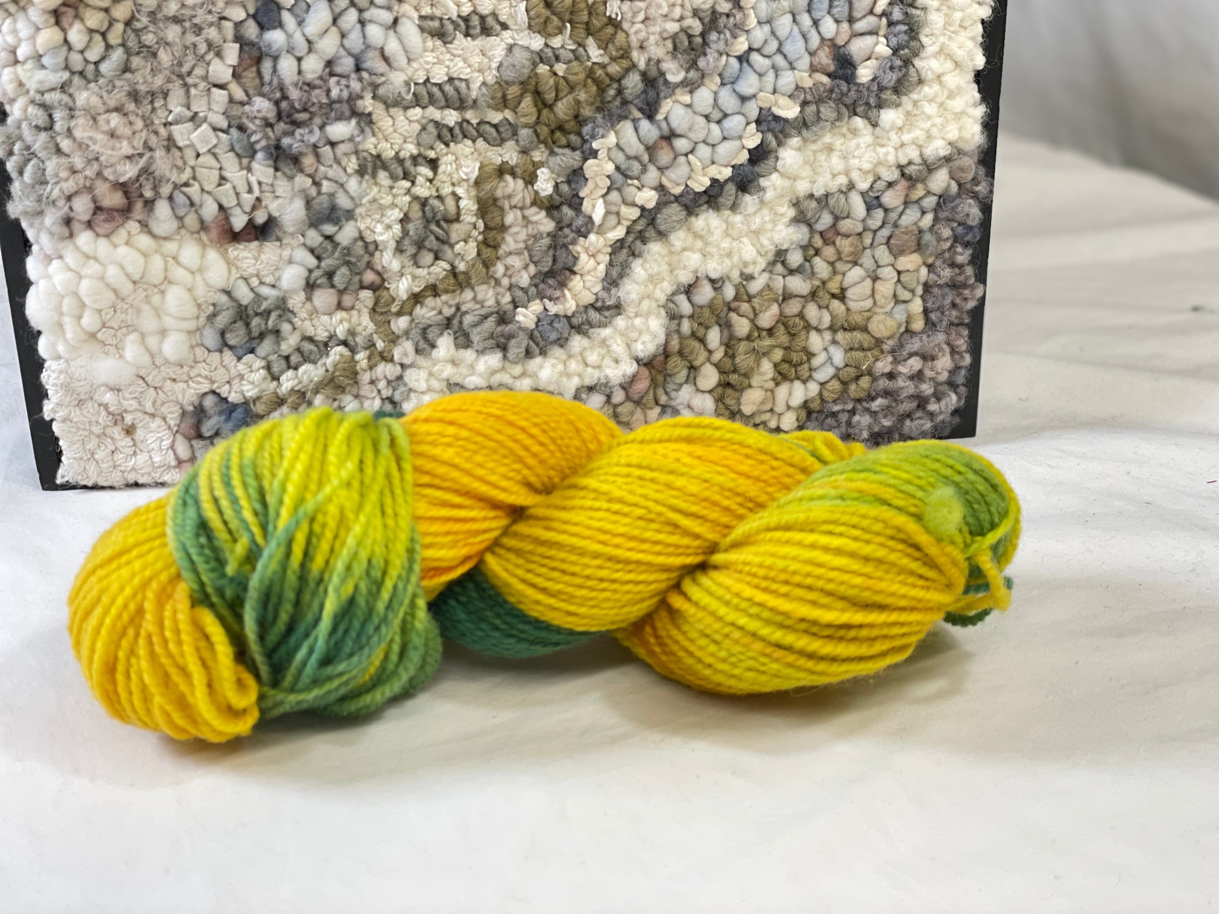 update alt-text with template Dyed Studio Yarn - Nasturtium-Wool-vendor-unknown-Rug Hooking Kit -Rug Hooking Pattern -Rug Hooking -Deanne Fitzpatrick Rug Hooking Studio -Is rug hooking the same as punch needle?