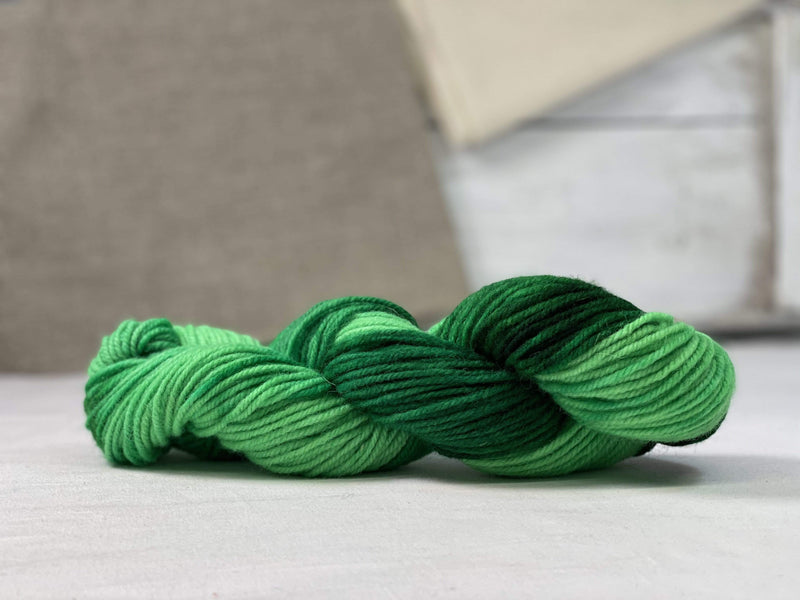 update alt-text with template Hand-dyed Studio Yarn - Crayon Green 3 ply-Wool-vendor-unknown-Rug Hooking Kit -Rug Hooking Pattern -Rug Hooking -Deanne Fitzpatrick Rug Hooking Studio -Is rug hooking the same as punch needle?
