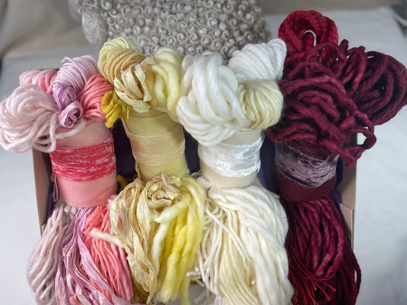 update alt-text with template PomPoms-Yarn-Deanne Fitzpatrick Rug Hooking Studio-Rug Hooking Kit -Rug Hooking Pattern -Rug Hooking -Deanne Fitzpatrick Rug Hooking Studio -Is rug hooking the same as punch needle?